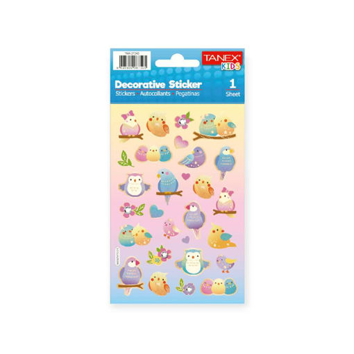 Picture of TANEX KIDS DECORATIVE BIRDS AND HEART STICKERS
